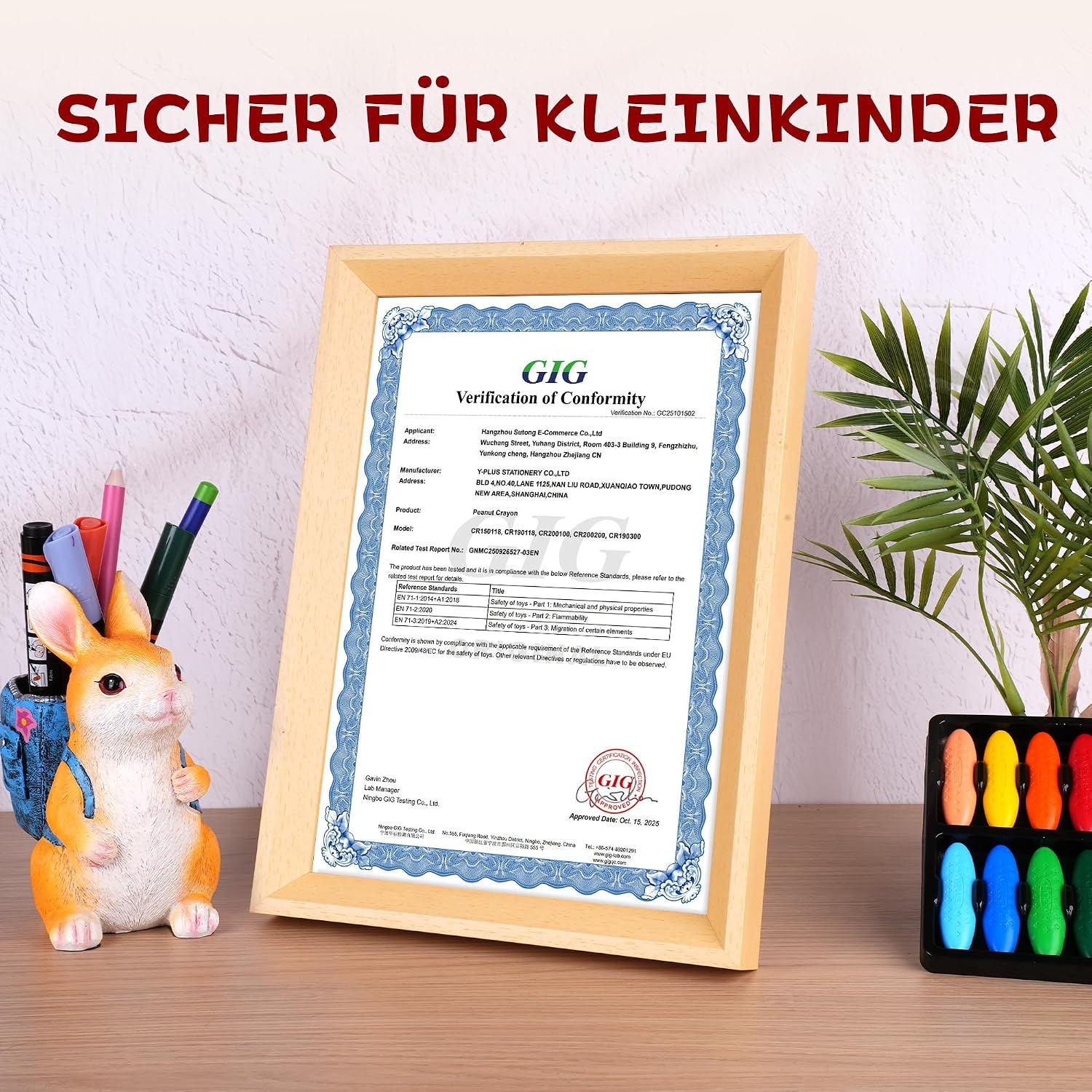 YPLUS Erdnuss Wachsmalstifte für Kleinkinder, 24 Farben, Ungiftige, Leicht zu Halten, Waschbare sichere Kleinkindmalstifte für Kinder Malzubehör